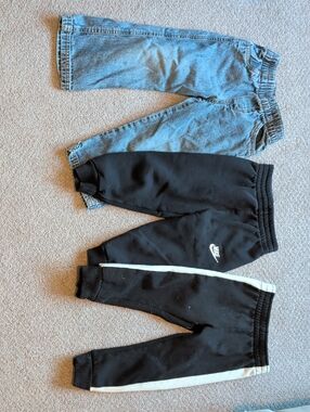 3T Kids Black Joggers, Long Jeans, Black Sweats